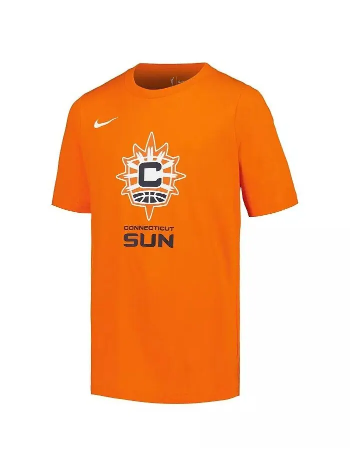 Футболка с логотипом Orange Connecticut Sun Essential для больших мальчиков и девочек Nike — изображение 3 из 3