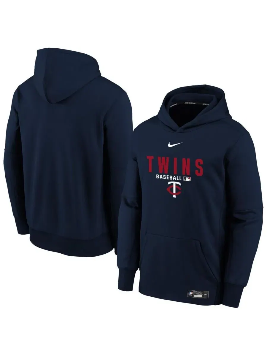Худи с капюшоном Minnesota Twins Authentic Collection Therma-FIT Nike