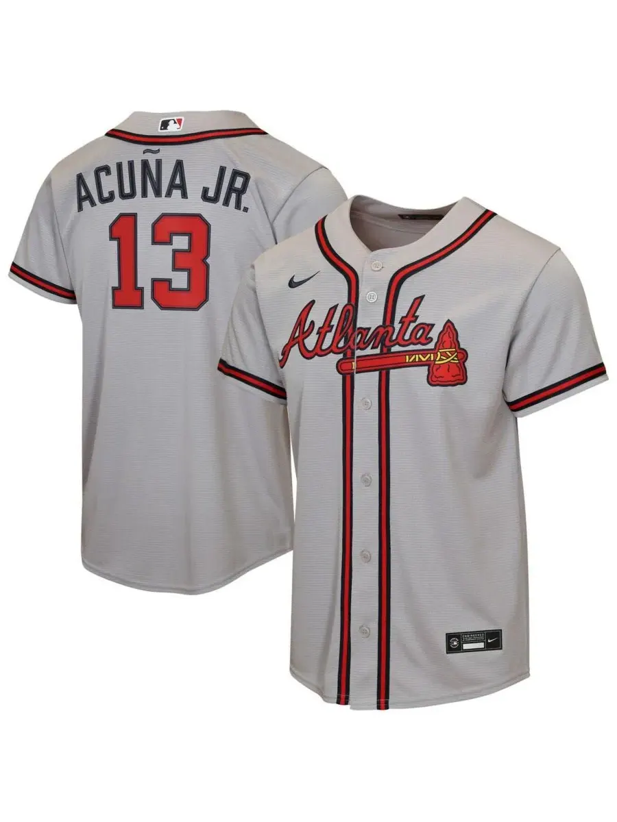 Реплика джерси Nike Atlanta Braves с длинным рукавом, Ronald Acuña Jr. Nike