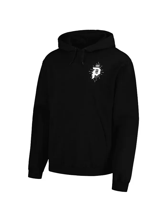 Мужская и женская черная толстовка с капюшоном Bob Marley King Primitive Apparel — изображение 3 из 3