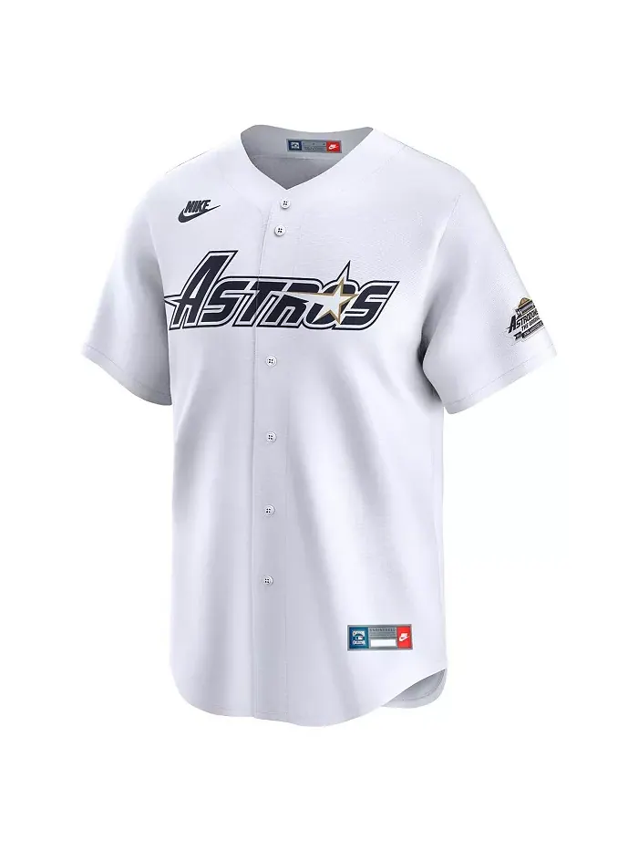 Мужская белая ретро-джерси Houston Astros Craig Biggio из коллекции Cooperstown Limited Nike — изображение 3 из 3