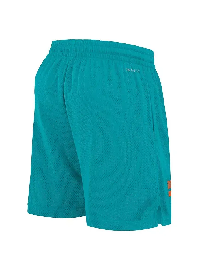 Мужские шорты Aqua Miami Dolphins 2024 Sideline Performance Mesh Nike — изображение 3 из 3