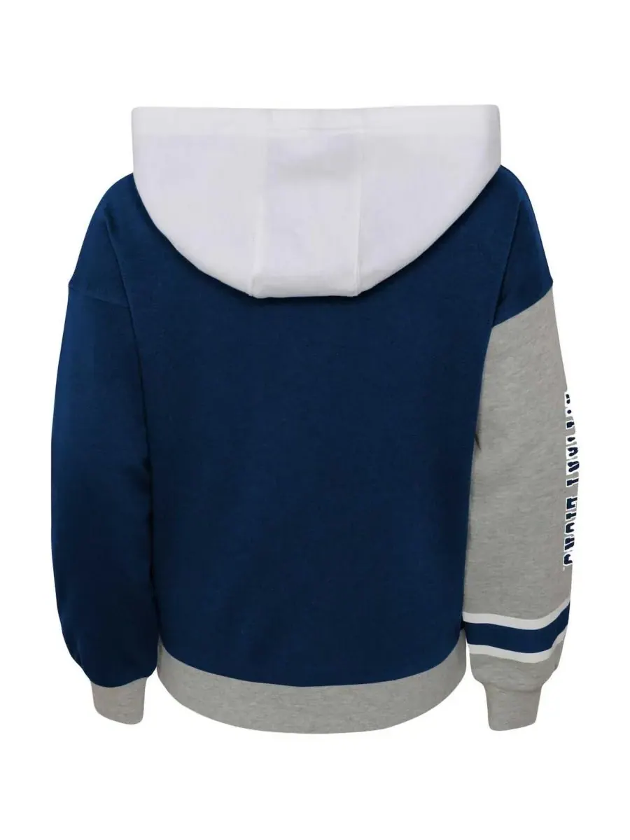 Outerstuff Толстовка с капюшоном из мягкого флиса для девочек Big Girls Navy Penn State Nittany — изображение 3 из 3
