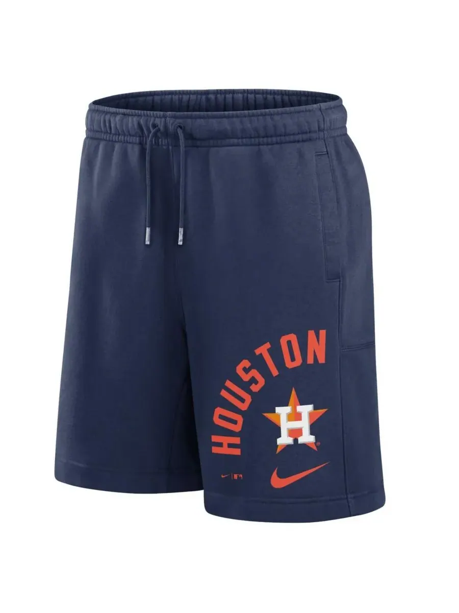 Nike Мужские темно-синие шорты Houston Astros Arched Kicker Shorts — изображение 2 из 3, темно-синий
