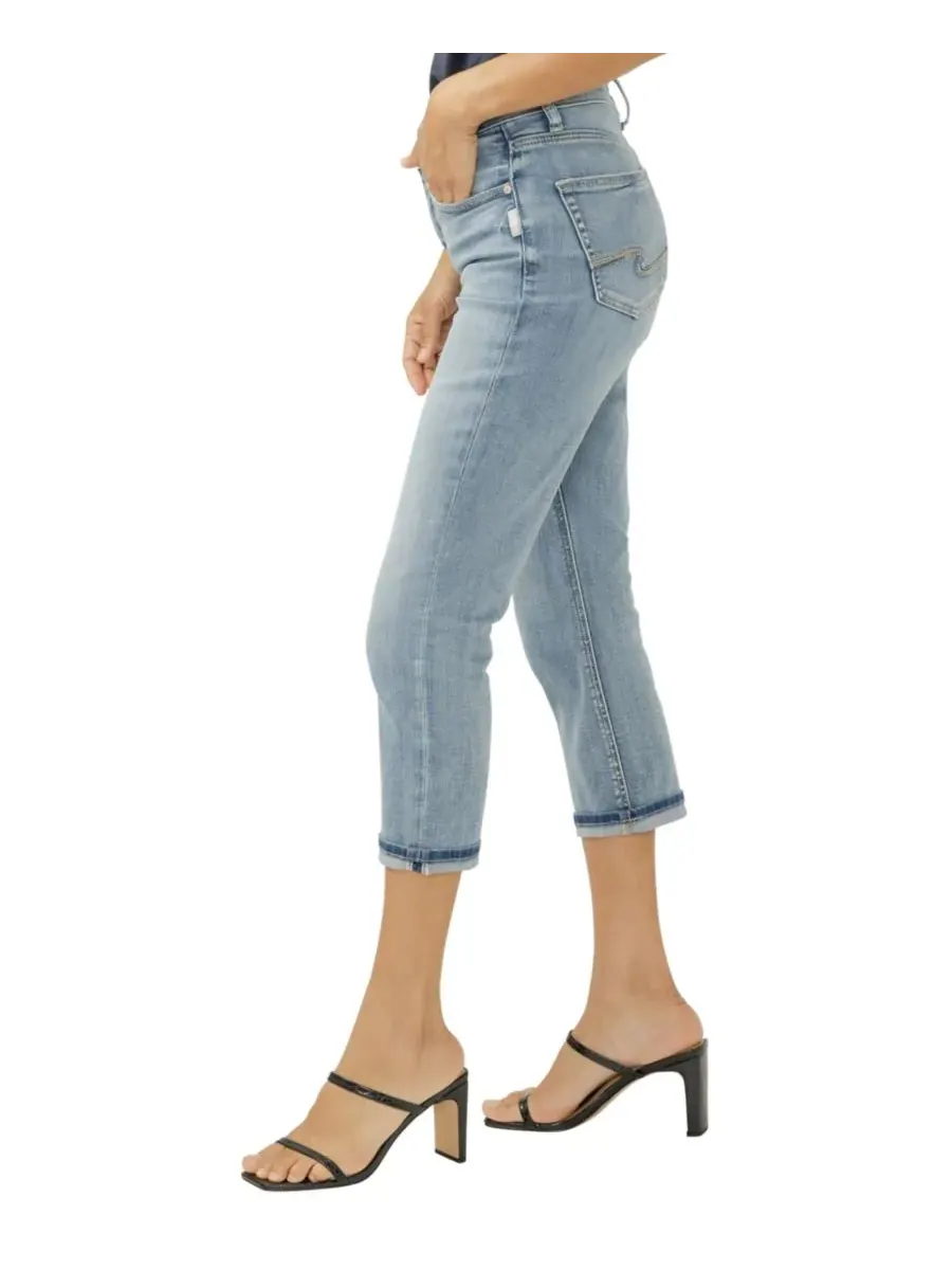 Женские джинсы-капри Avery High-Rise Luxe Stretch Silver Jeans Co., Orlando — изображение 2 из 5