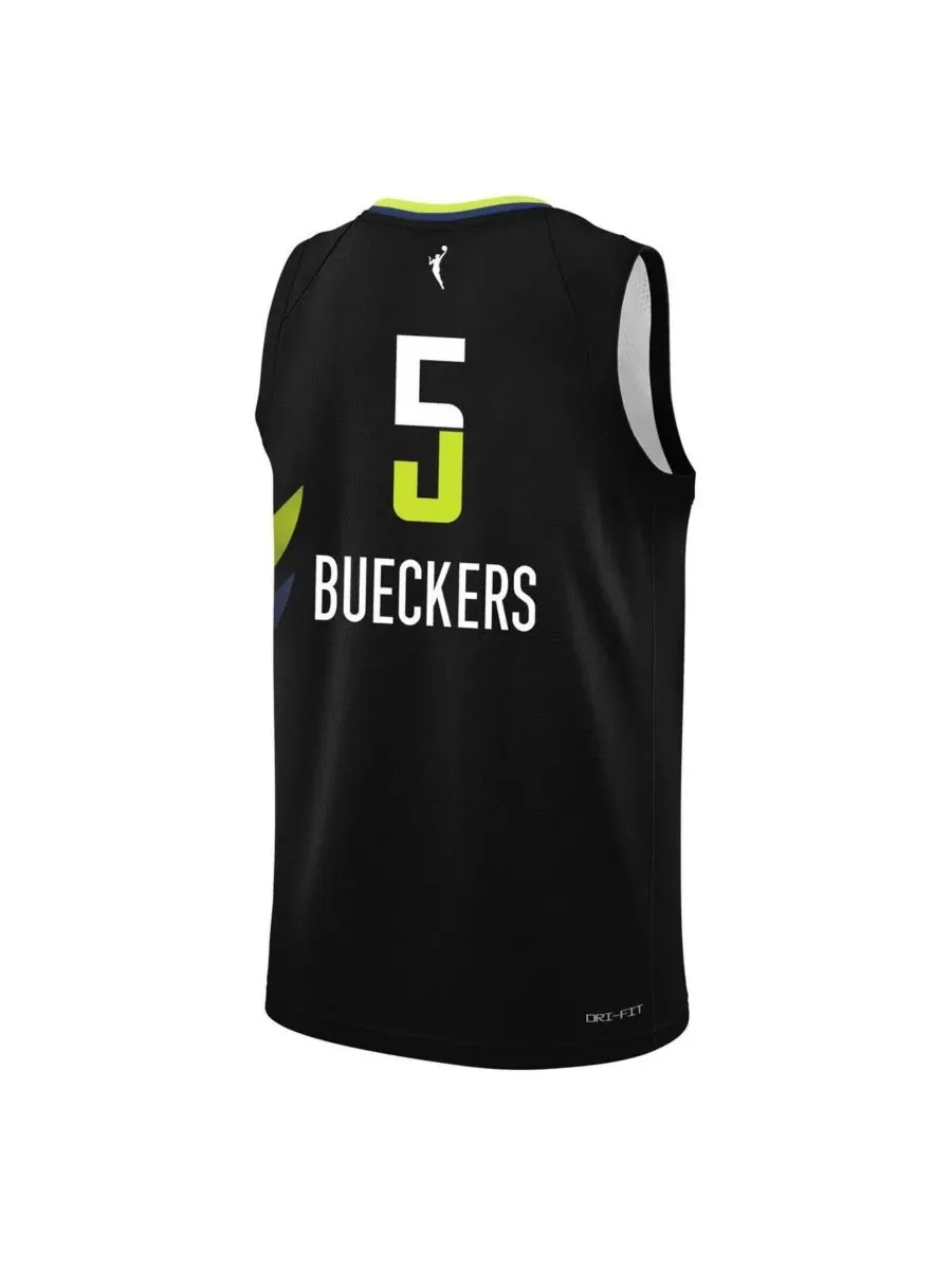 Nike Детская футболка Пейдж Бьюкерс, черная, с символикой команды Dallas Wings, драфт WNBA 2025 — изображение 3 из 3, черный
