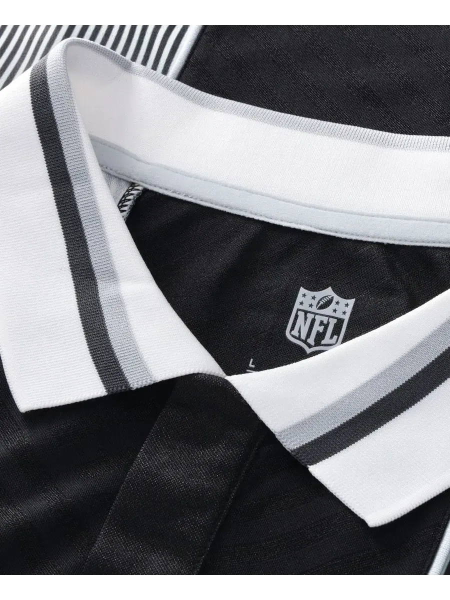 Футболка-поло Fanatics с воротником, модель Football x Football — изображение 2 из 5, серебристый