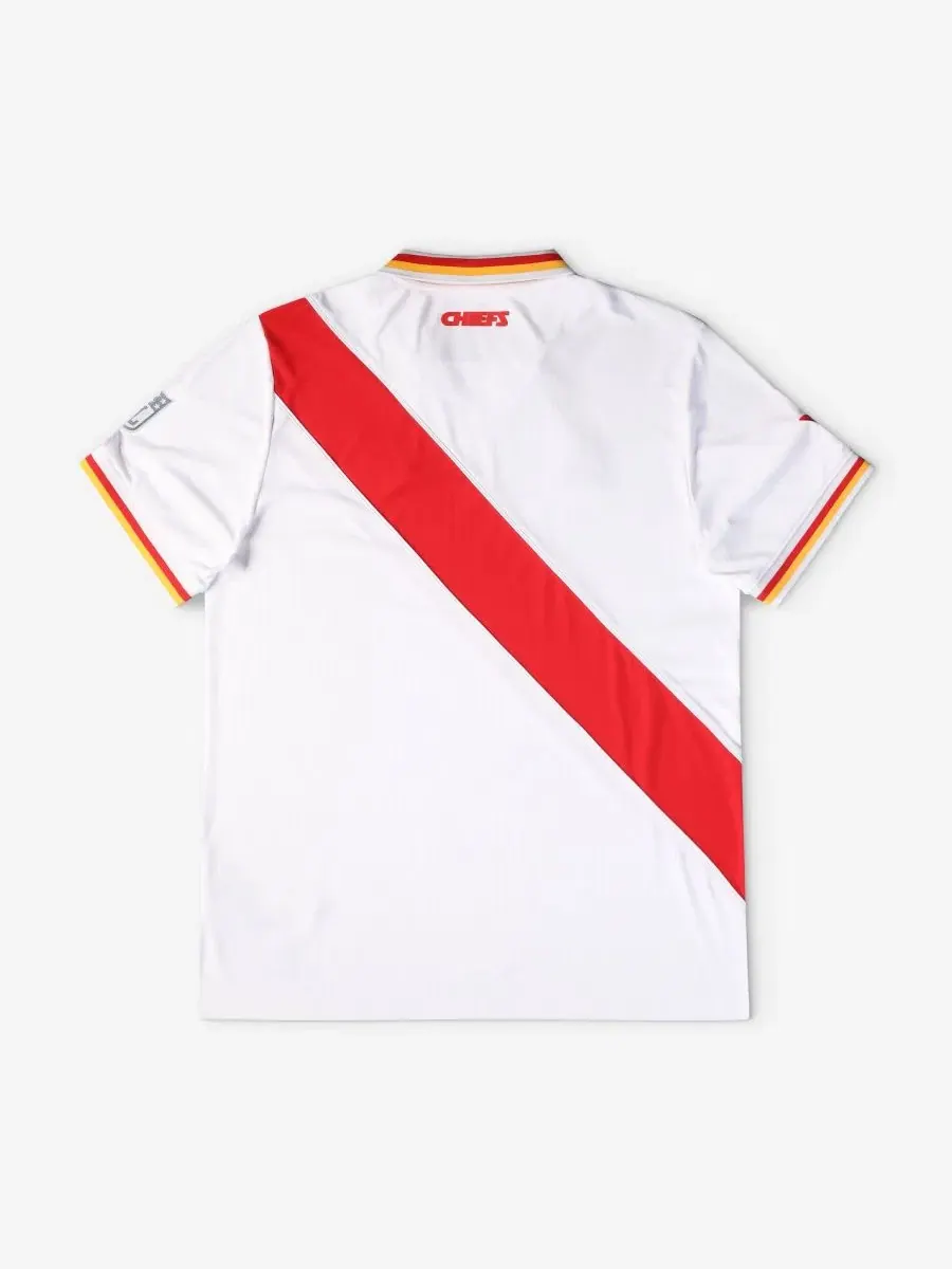 Футболка с воротником и принтом Football x Football, Kansas City Chiefs Fanatics — изображение 5 из 5, белый