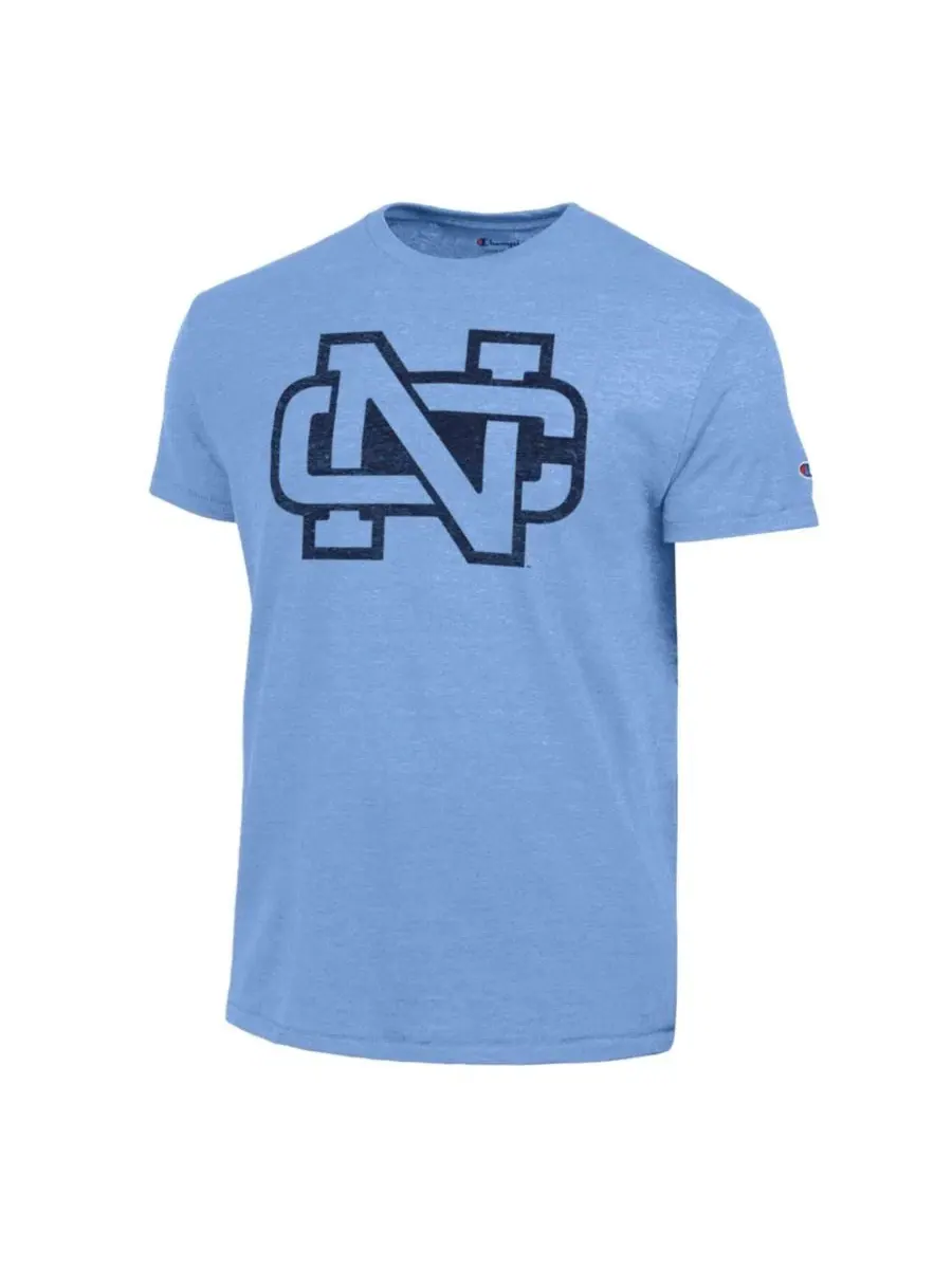 Футболка с винтажным принтом Carolina Blue North Carolina Tar Heels Vintage Triumph Tri-Blend — изображение 2 из 3, синий