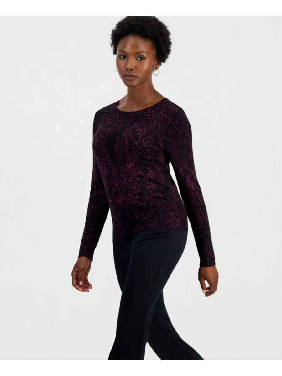 Свитер с длинным рукавом Paisley I.N.C. International Concepts, F Paisley B — изображение 4 из 6