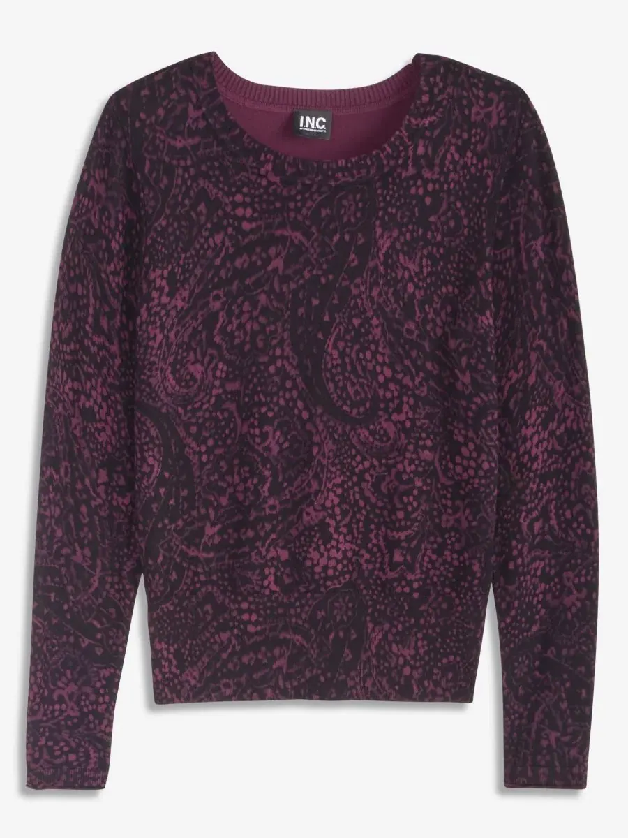 Свитер с длинным рукавом Paisley I.N.C. International Concepts, F Paisley B — изображение 6 из 6