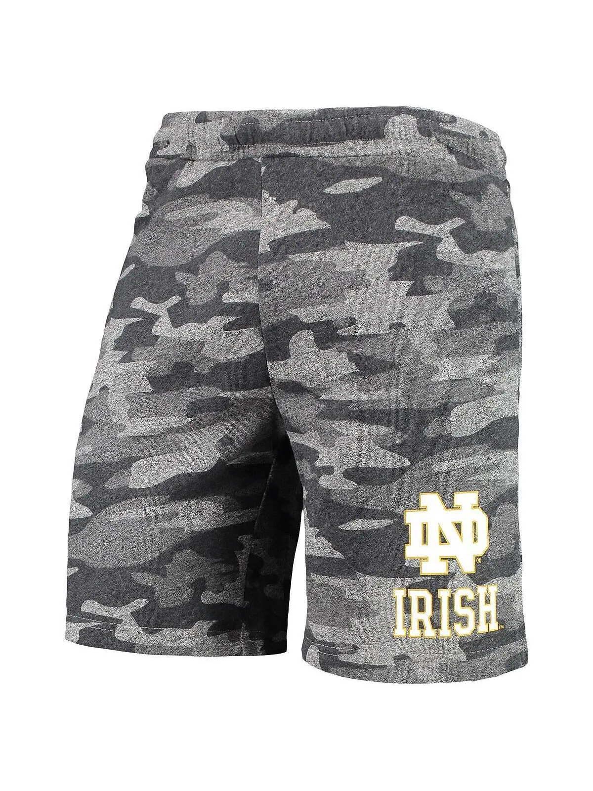 Мужские темно-серые шорты Notre Dame Fighting Irish Camo Backup Terry Jam Lounge Shorts Concepts — изображение 2 из 2