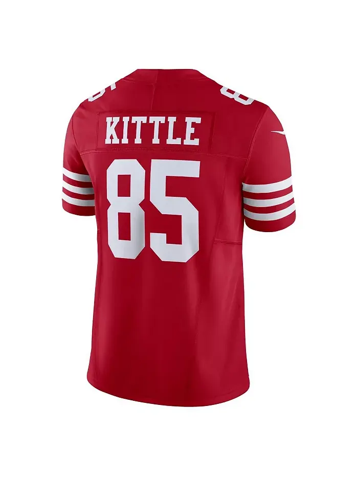 Мужская лимитированная джерси San Francisco 49ers Vapor F.U.S.E. Джорджа Киттла в алом цвете Nike — изображение 2 из 3