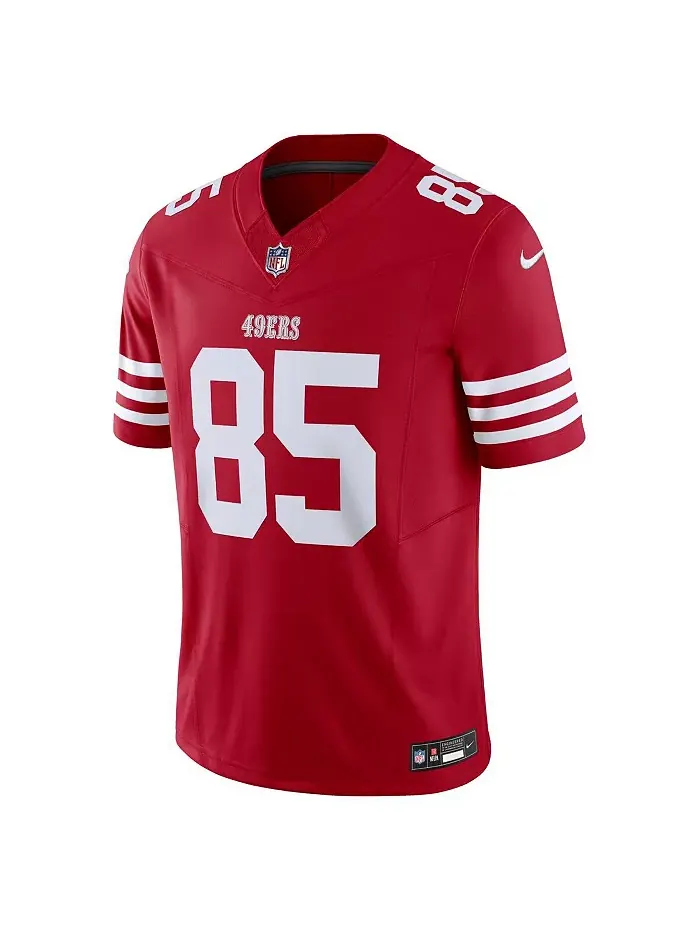Мужская лимитированная джерси San Francisco 49ers Vapor F.U.S.E. Джорджа Киттла в алом цвете Nike — изображение 3 из 3