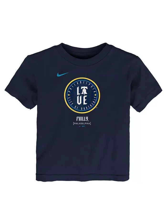 Футболка для малышей Philadelphia Phillies City Connect в синем цвете Nike — изображение 2 из 3