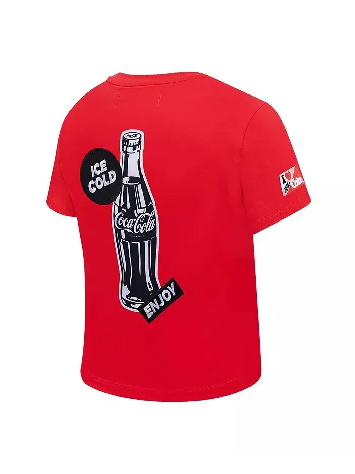 Женская красная футболка Coca-Cola Yes Coke Yes Baby Doll Freeze Max — изображение 4 из 4