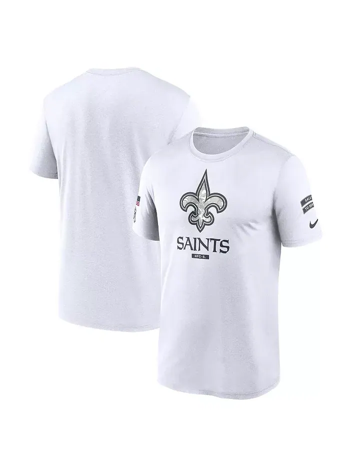 Мужская белая футболка New Orleans Saints 2024 Salute To Service Legend Performance Nike — изображение 1 из 3
