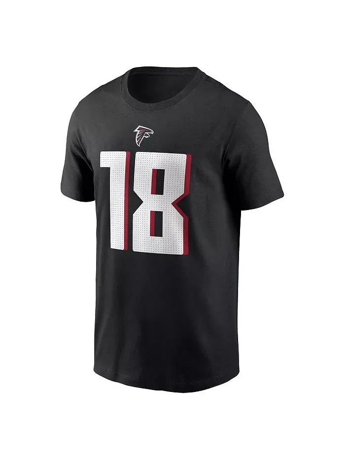 Футболка Nike с именем и номером игрока Kirk Cousins, мужская, черная, Atlanta Falcons Fanatics — изображение 2 из 3