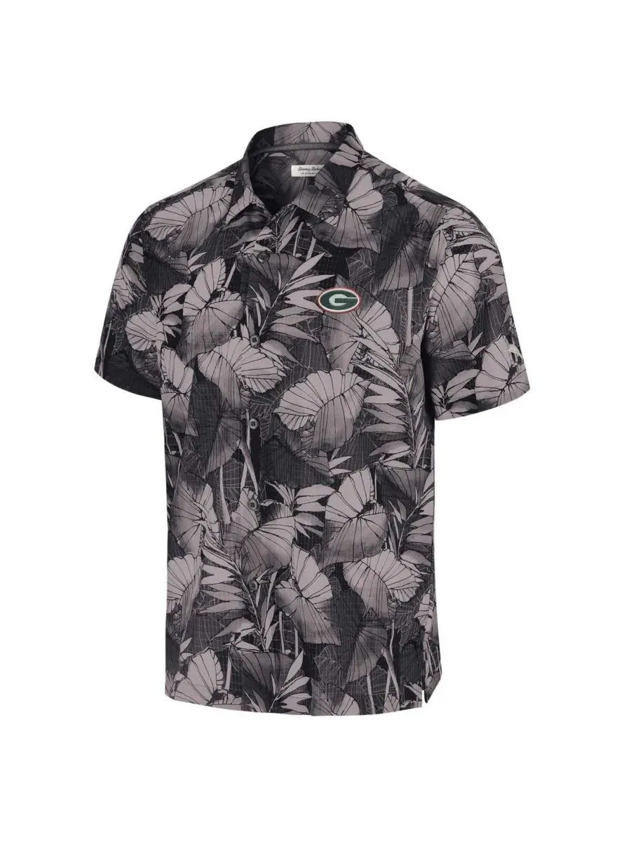 Tommy Bahama Мужская черная рубашка на пуговицах с символикой команды Georgia Bulldogs Coast Nuevo — изображение 2 из 3