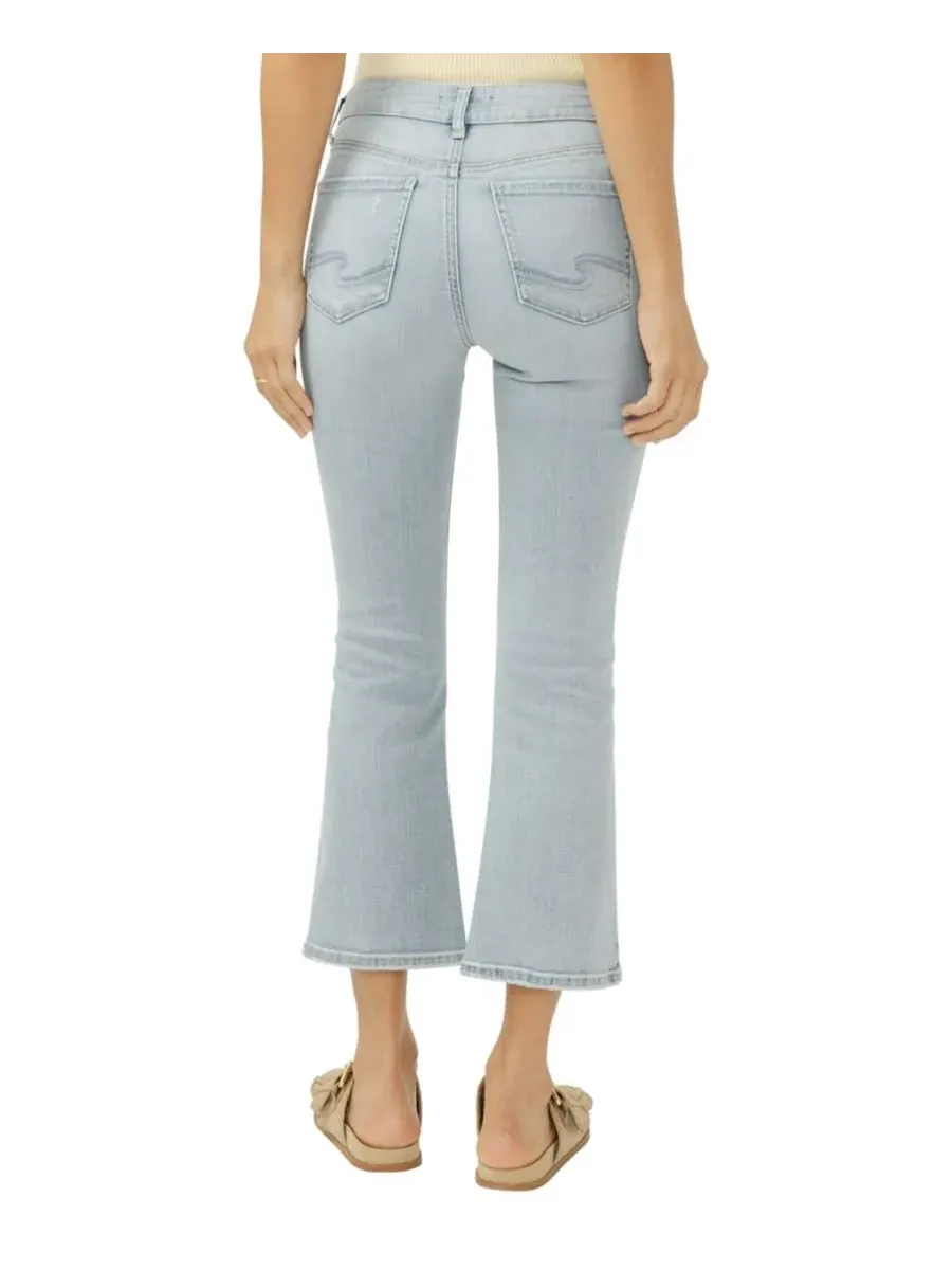 Женские джинсы Suki Mid-Rise Luxe Stretch Kick Flare Silver Jeans Co., Bass Rock — изображение 4 из 4