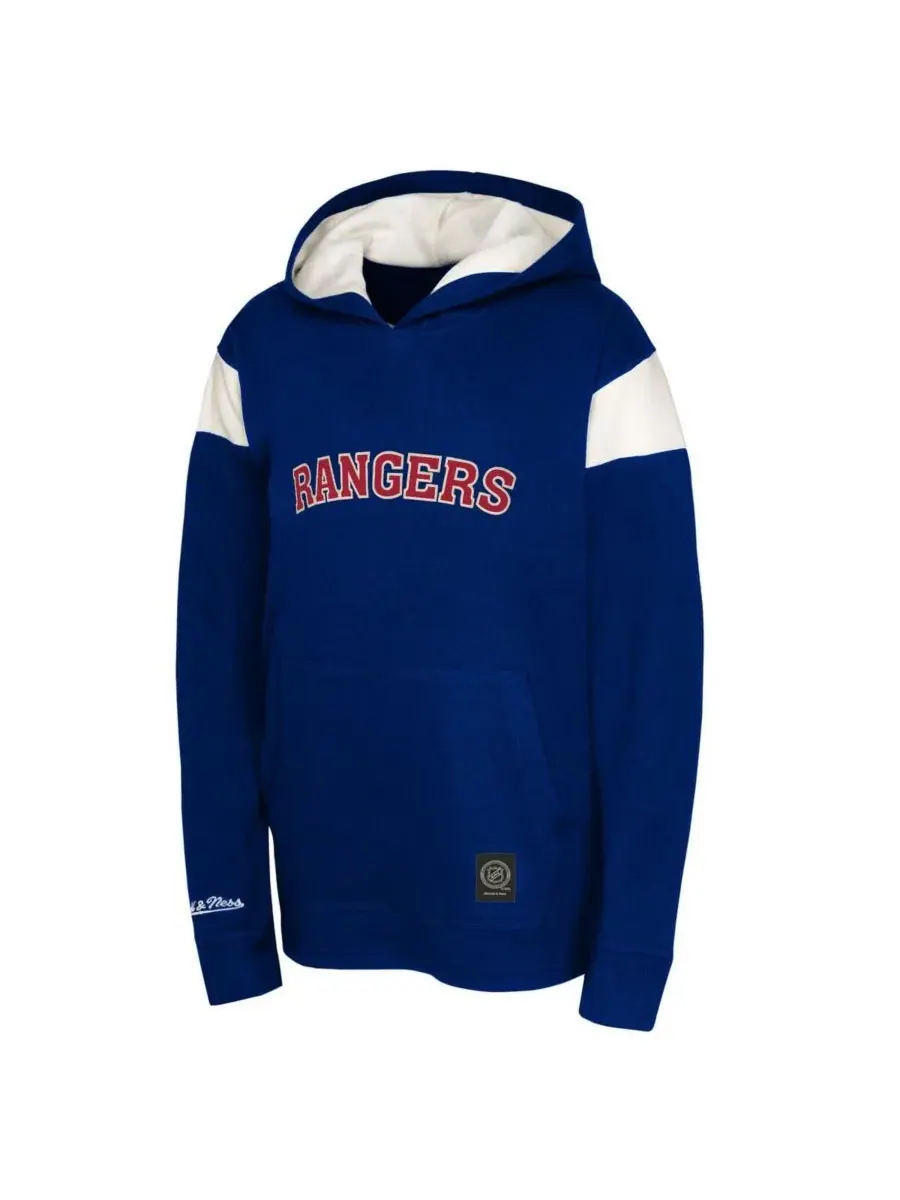 Mitchell & Ness Толстовка с капюшоном из термобелья New York Rangers темно-синего цвета для — изображение 2 из 3, темно-синий