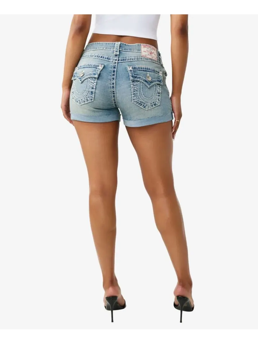 Женские шорты Jennie Mid-Rise Super T-Flap True Religion, Midnight Roller — изображение 3 из 3