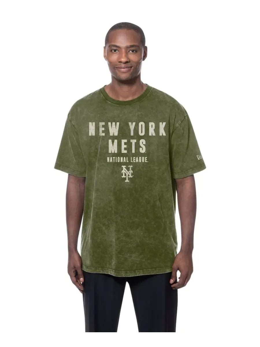 Футболка с коротким рукавом и принтом New York Mets 2026 Armed Forces Day New Era