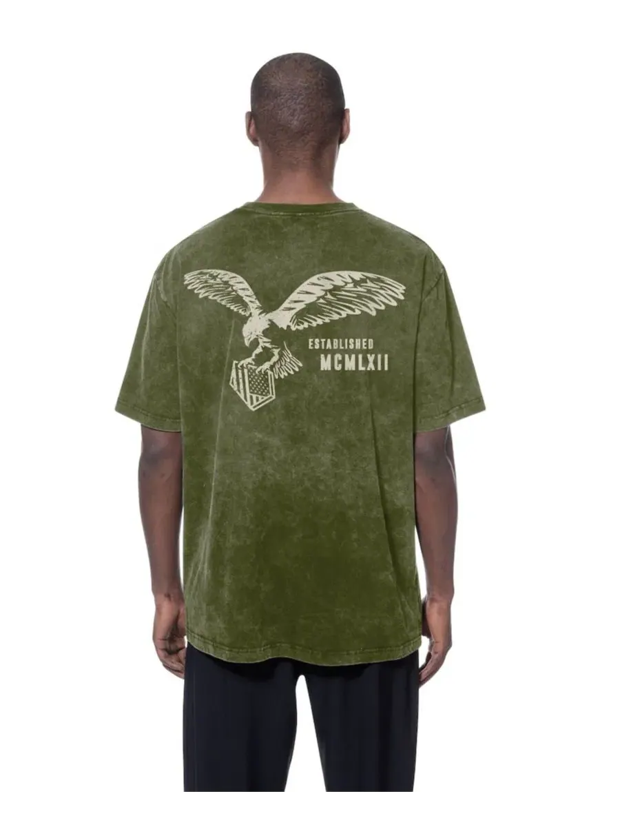 Футболка с коротким рукавом и принтом New York Mets 2026 Armed Forces Day New Era — изображение 4 из 4, оливковый