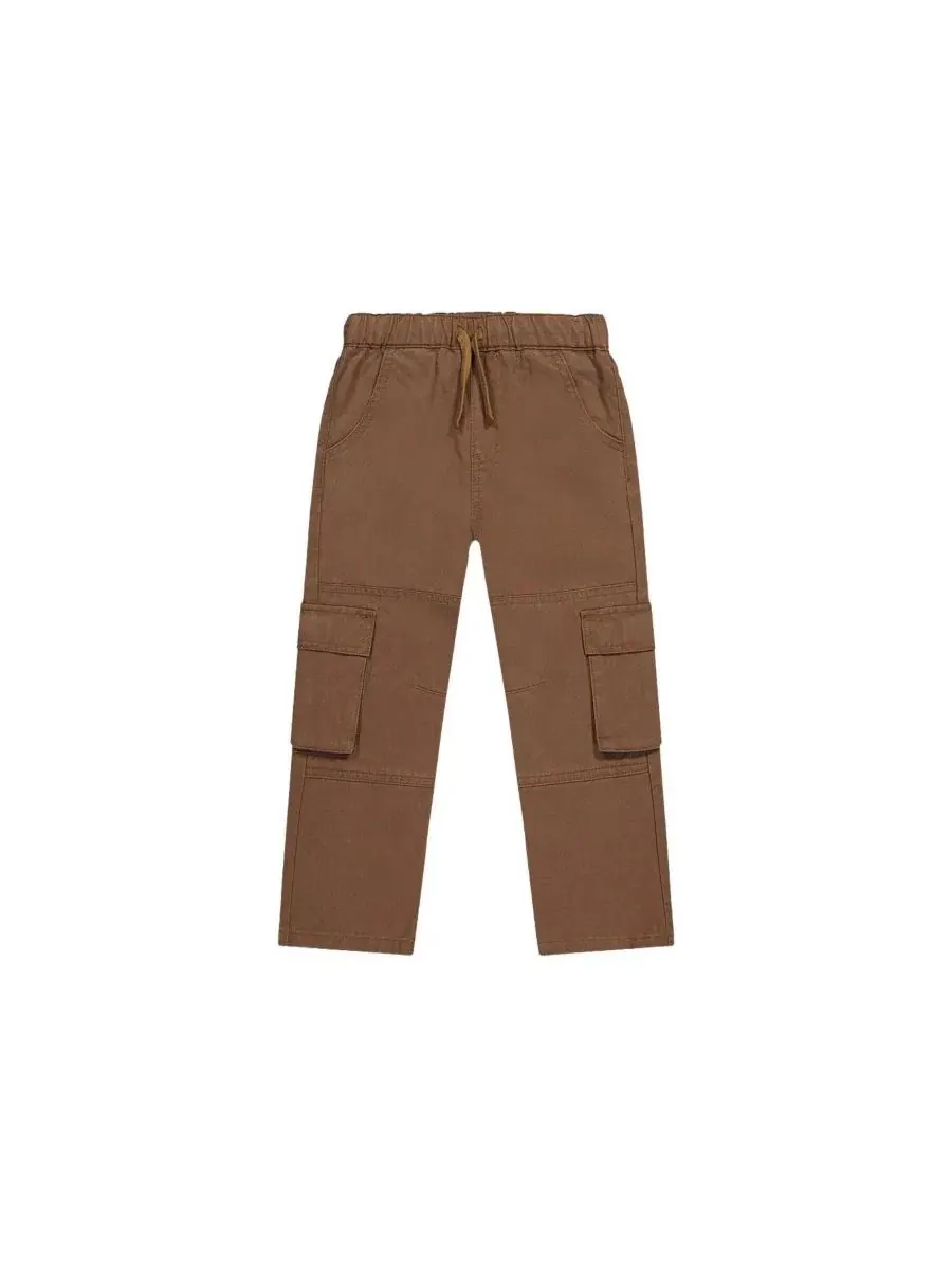 Штаны из твила с карго-карманами Boys Must-Haves Deux par Deux