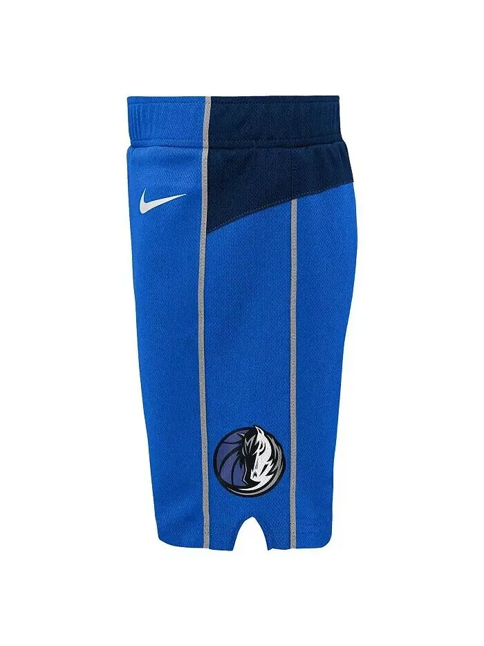 Синие шорты-реплики Dallas Mavericks Icon для мальчиков и девочек Nike — изображение 2 из 2