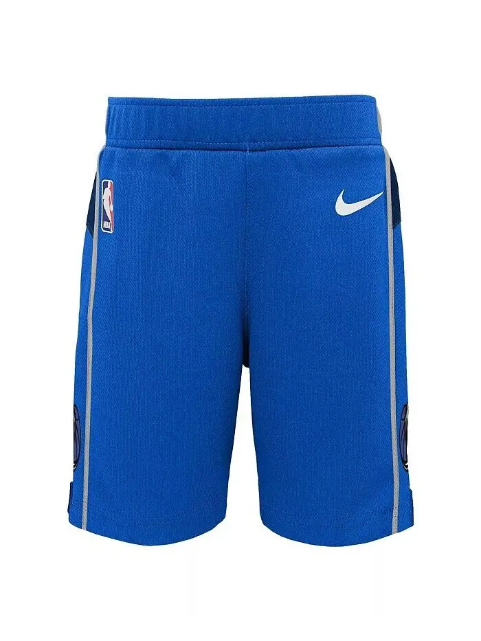 Синие шорты Dallas Mavericks Icon Replica для мальчиков и девочек для малышей Nike