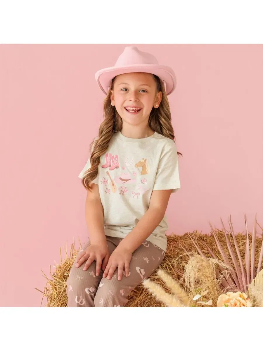 Леггинсы с расклешенным низом Howdy Darling Sweet Wink — изображение 5 из 5, коричневый