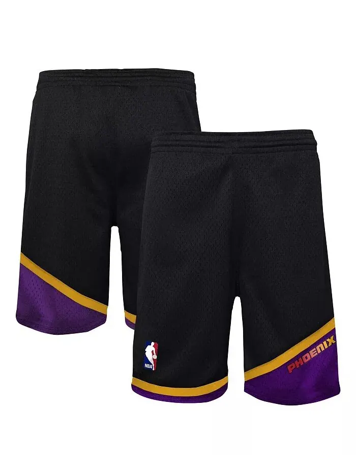 Шорты Swingman для больших мальчиков и девочек Black Phoenix Suns Hardwood Classics Mitchell & Ness — изображение 1 из 3