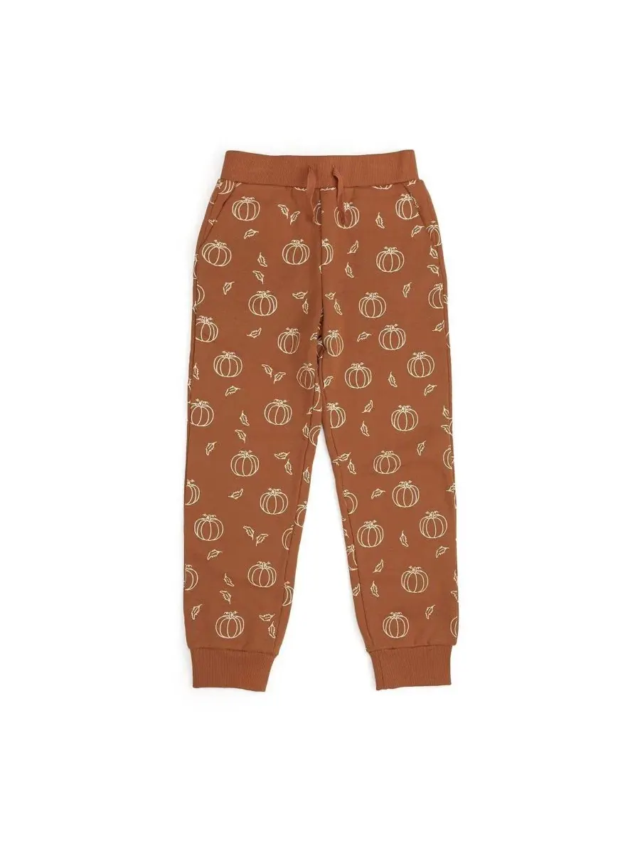 Детские джоггеры с принтом тыквы Pumpkin Jogger Sweet Wink — изображение 1 из 6, оранжевый