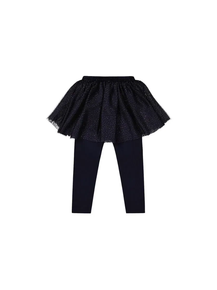 Леггинсы с юбкой-пачкой из коллекции Girls Must-Haves Deux par Deux — изображение 6 из 6, синий