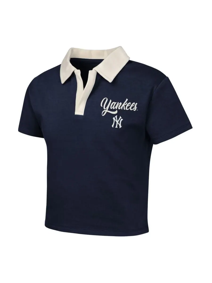 Outerstuff Комплект из двух предметов для девочек: темно-синий поло New York Yankees Base Trainer — изображение 2 из 5