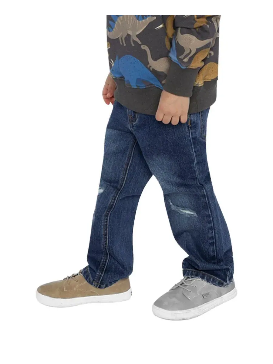 Джинсы на растяжимом дениме из коллекции Boys Must-Haves Deux par Deux — изображение 4 из 7