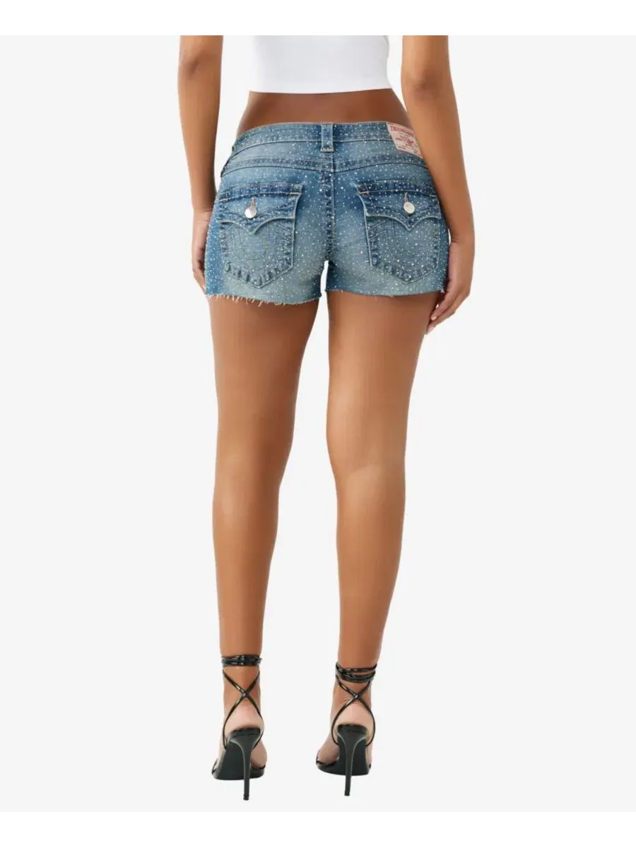 Шорты с кристаллами Joey Low-Rise True Religion, Sugar Swirl — изображение 3 из 3