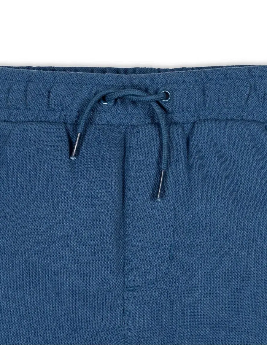 Шорты из органического футера с завязкой, модель Toddler Boys Organic French Terry Pull-On Short — изображение 2 из 5, синий