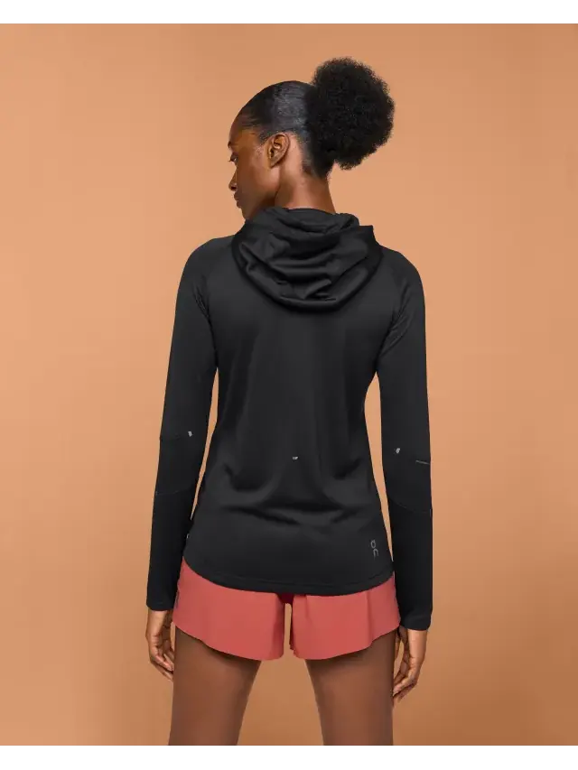 Толстовка с капюшоном Climate Zip On-Running — изображение 3 из 4, черный