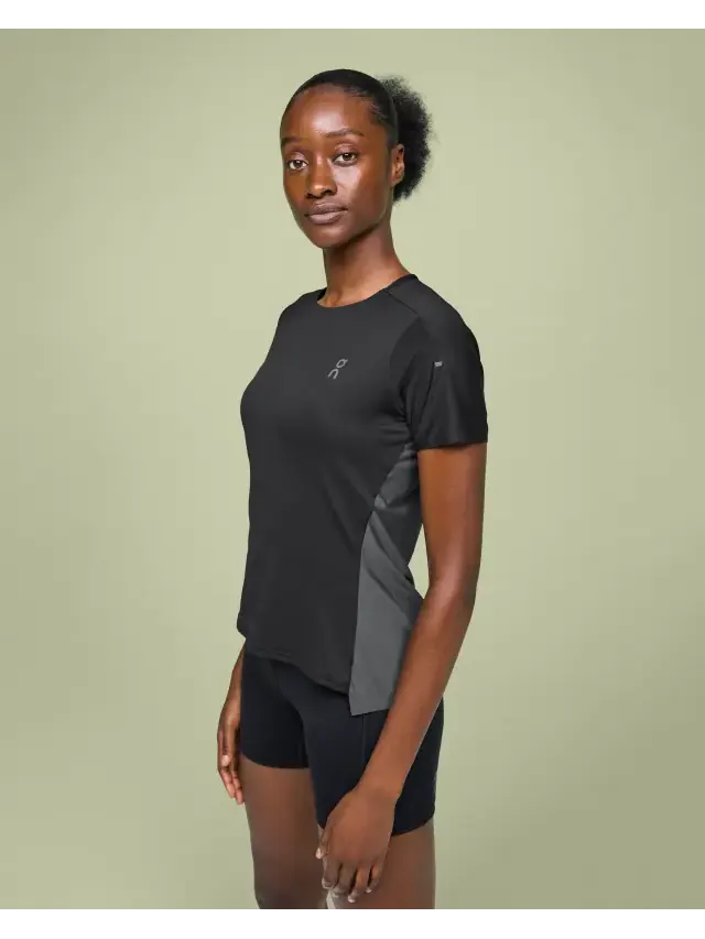 Футболка On-Running, спортивная, дышащая — изображение 2 из 4, черный
