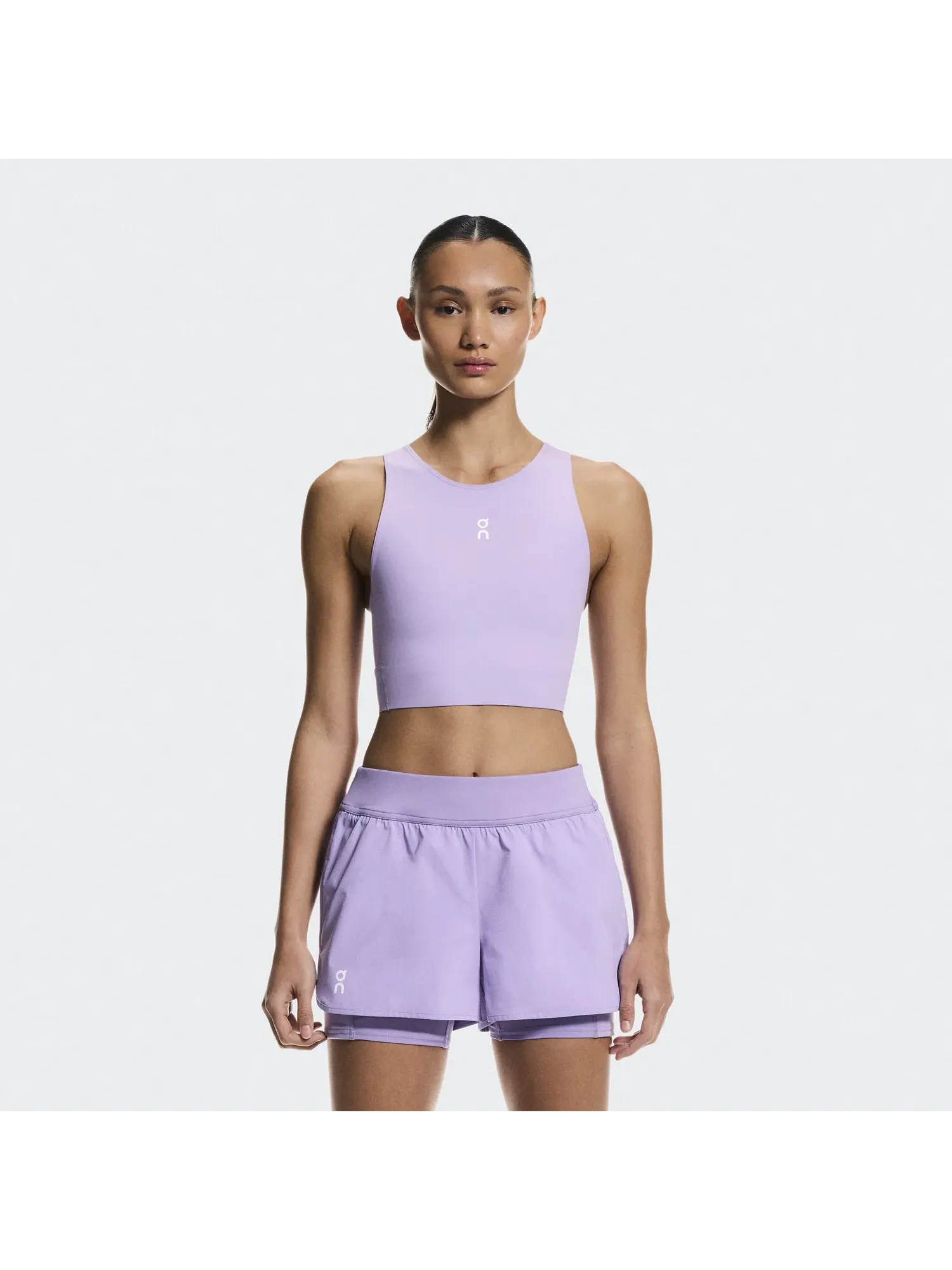 Женская теннисная футболка-кроп с открытой спиной Court Crop Top On, Bloom — изображение 7 из 7, светло-розовый