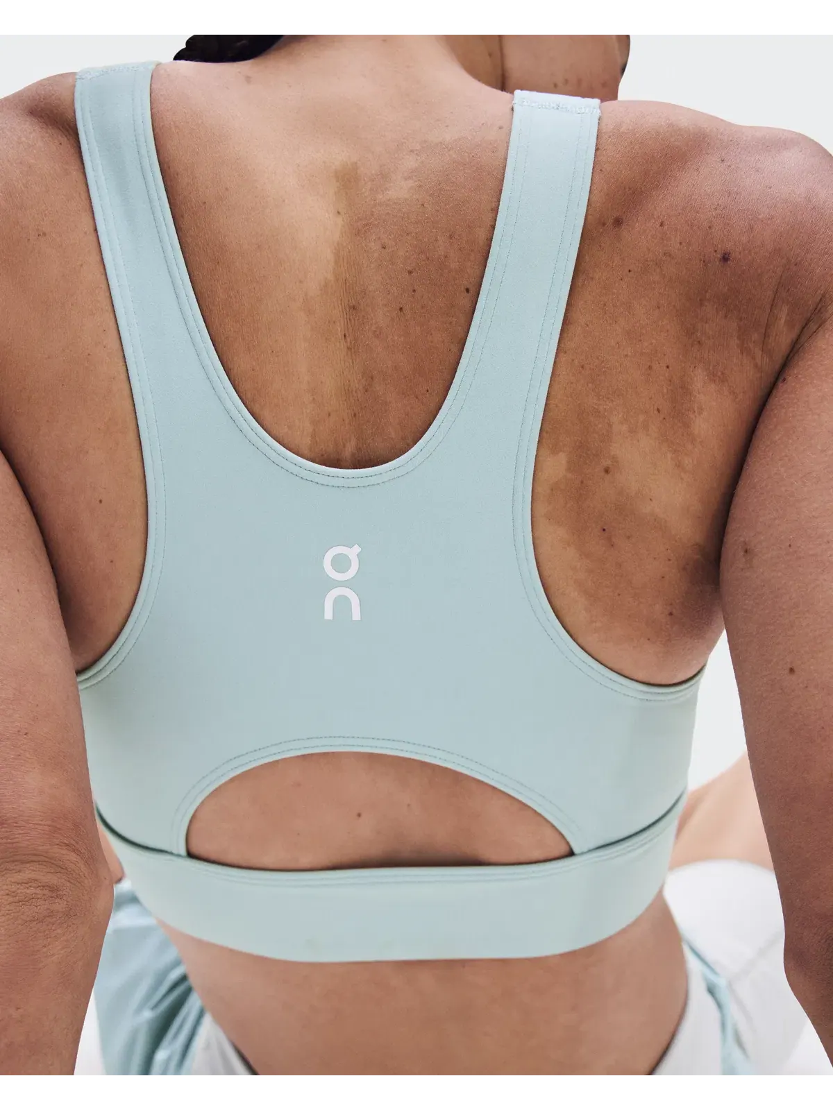Женский топ для тенниса с вырезом на спине Court Crop Top On, Brook — изображение 8 из 9, бледно-мятный