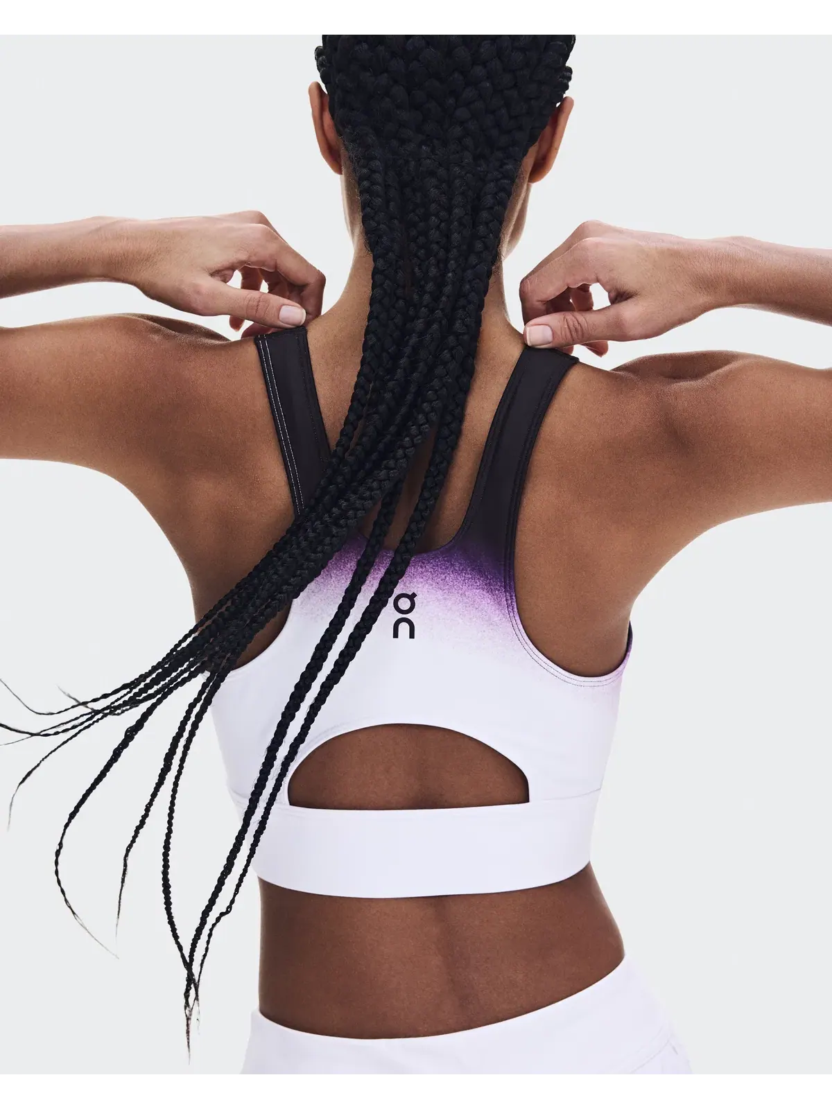 Женский кроп-топ для тенниса с вырезом на спине Court Crop Top Swing On — изображение 3 из 8, белый