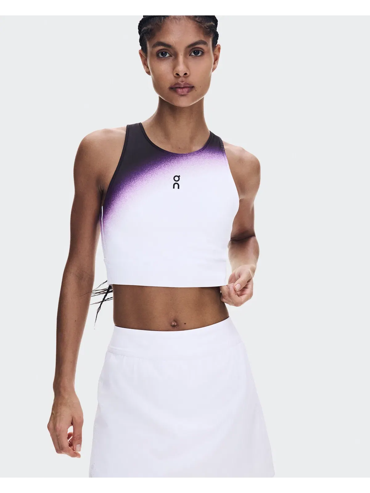 Женский кроп-топ для тенниса с вырезом на спине Court Crop Top Swing On — изображение 5 из 8, белый
