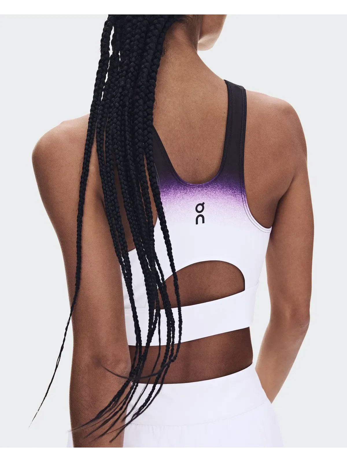 Женский кроп-топ для тенниса с вырезом на спине Court Crop Top Swing On — изображение 6 из 8, белый