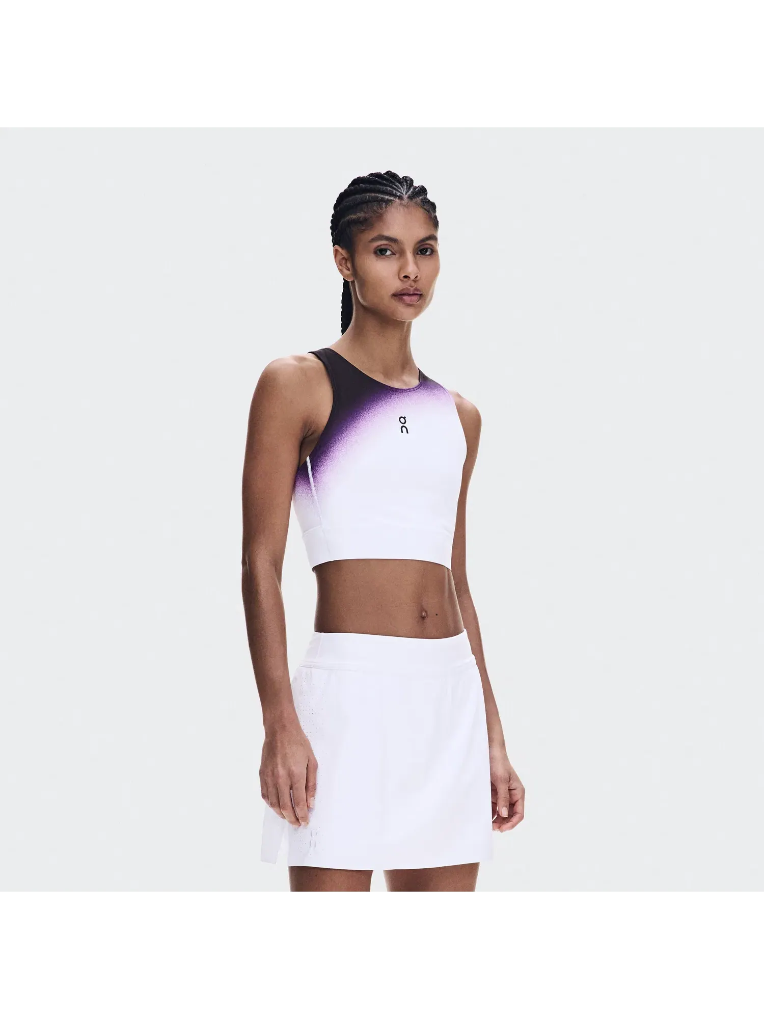 Женский кроп-топ для тенниса с вырезом на спине Court Crop Top Swing On — изображение 8 из 8, белый