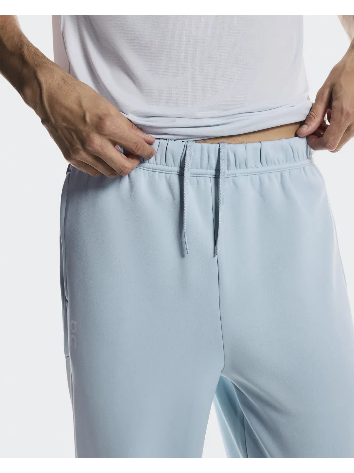 Мужские брюки спортивные с эластичным поясом Track Pants IKON On, Cascade/Chambray — изображение 6 из 11, светло-голубой