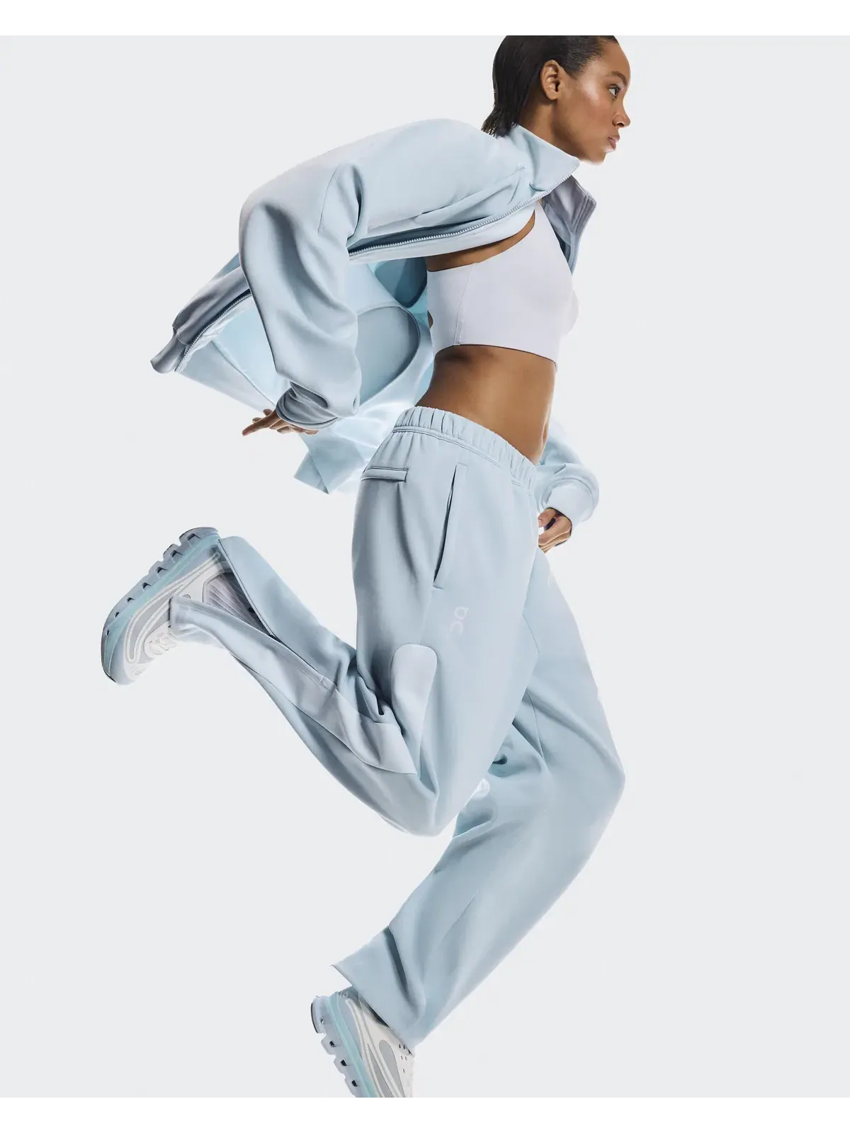 Мужские брюки спортивные с эластичным поясом Track Pants IKON On, Cascade/Chambray — изображение 8 из 11, светло-голубой
