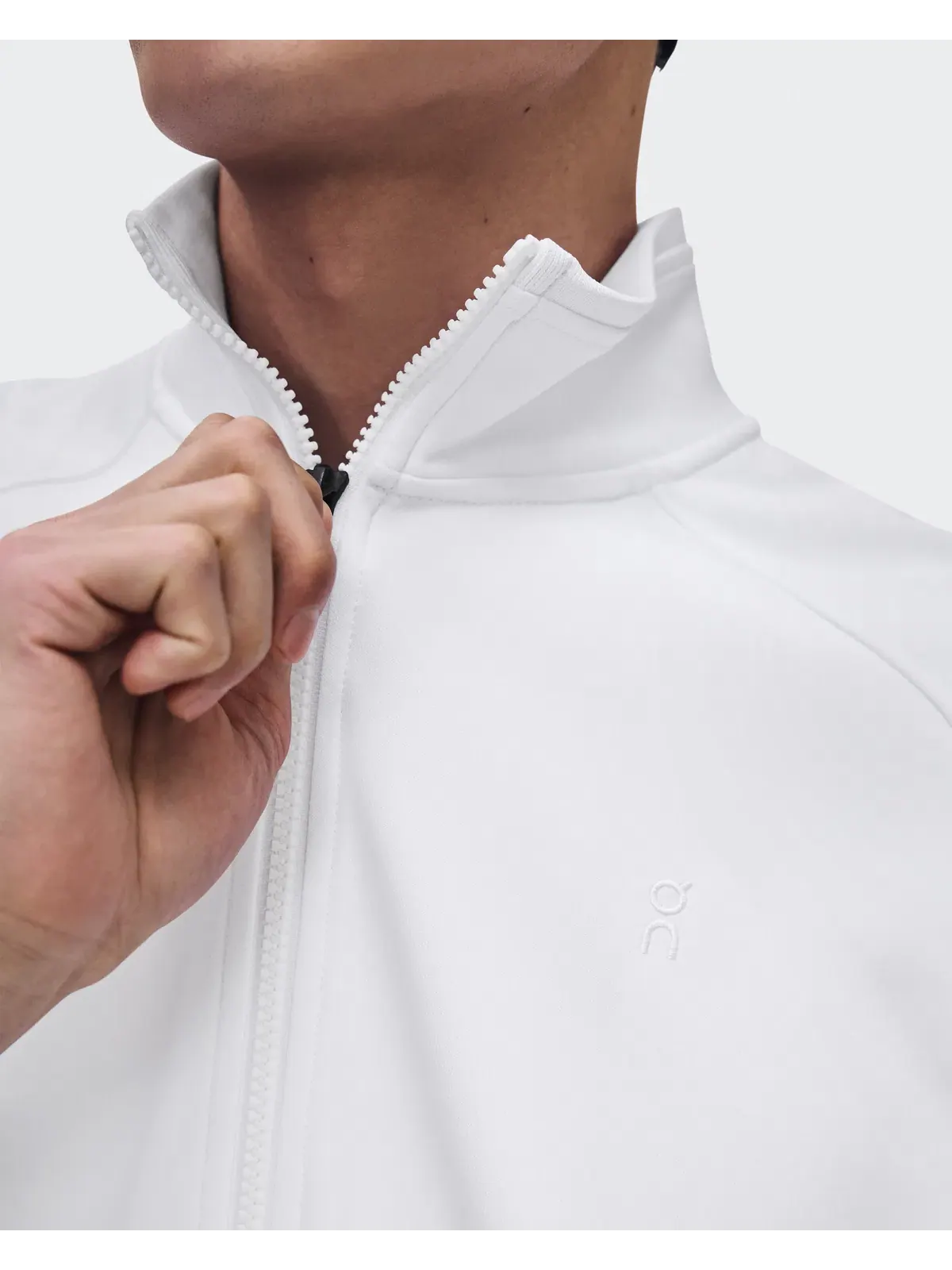 Мужская куртка на молнии с воротником-стойкой Courtside Full Zip LDN On — изображение 5 из 10, белый